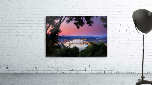 Danube River at Sunset Wall Preview