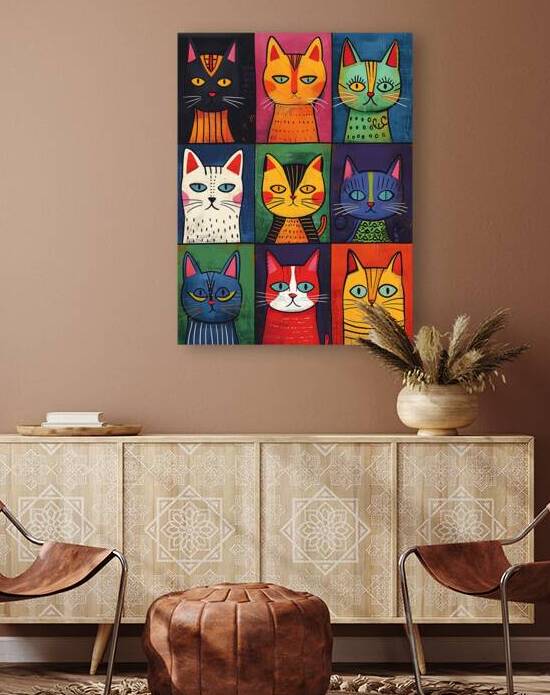 Fantastic Funky Cats by decowallart