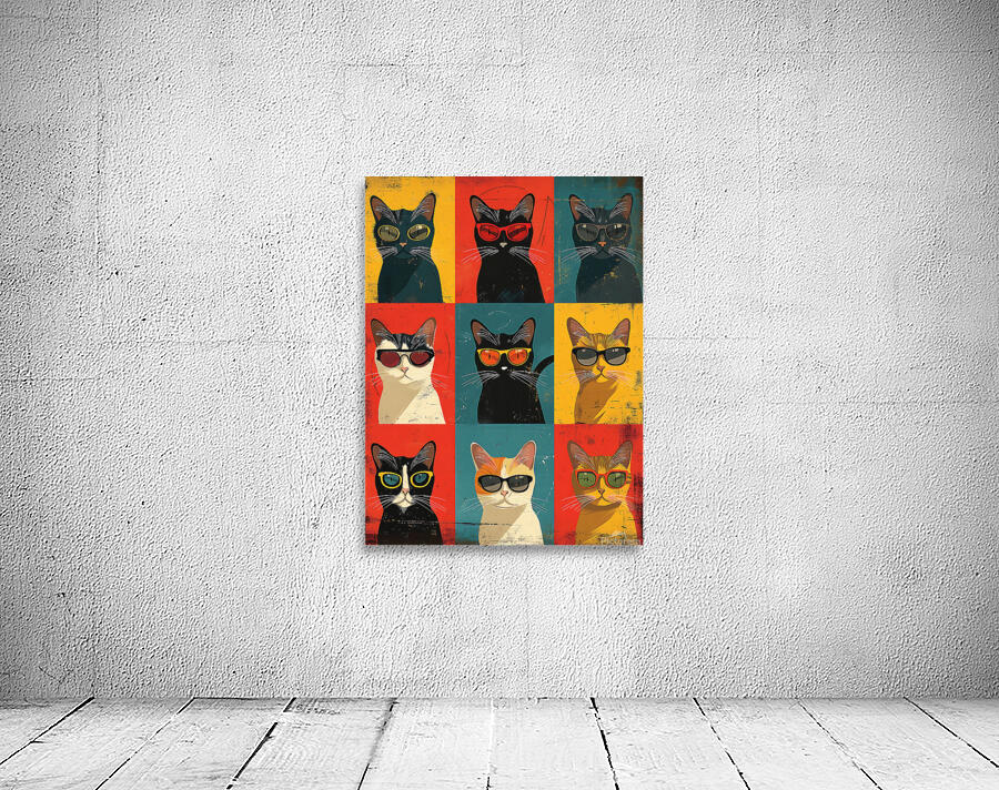 Fantastic Funky Cats  Wall Preview