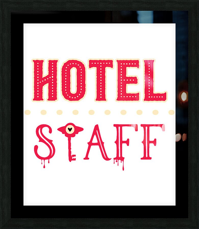 hazbin hotel 18 Picture Frame print