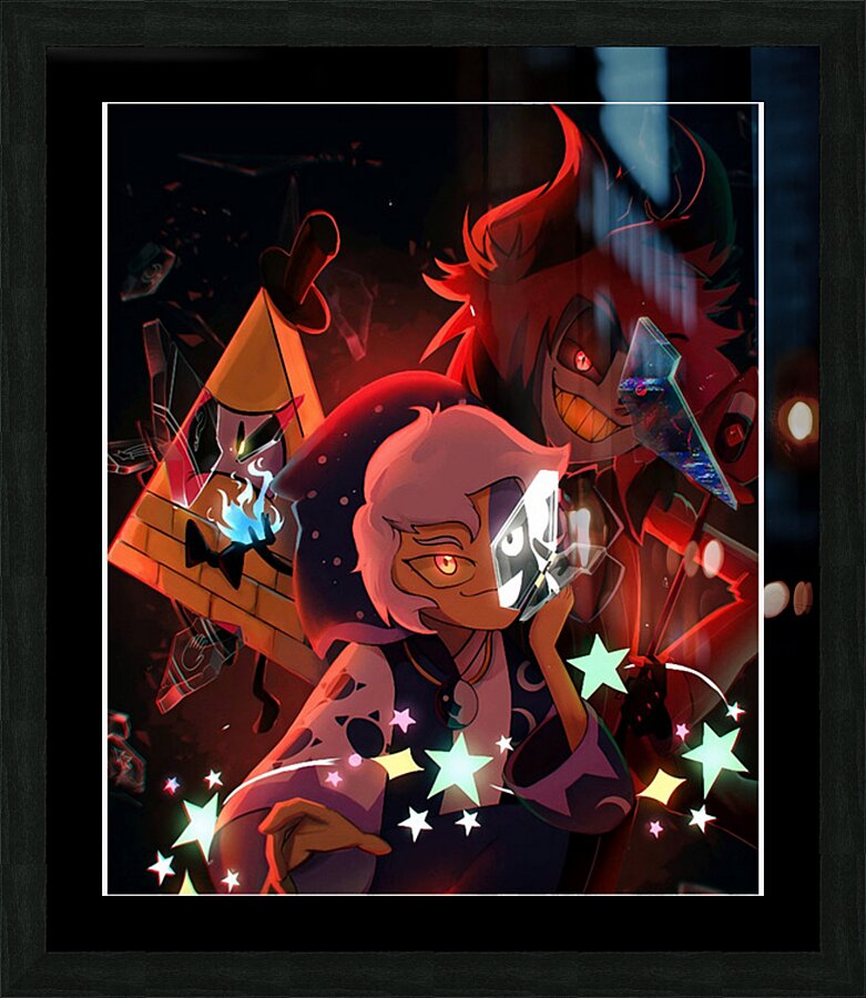 hazbin hotel 8 Picture Frame print