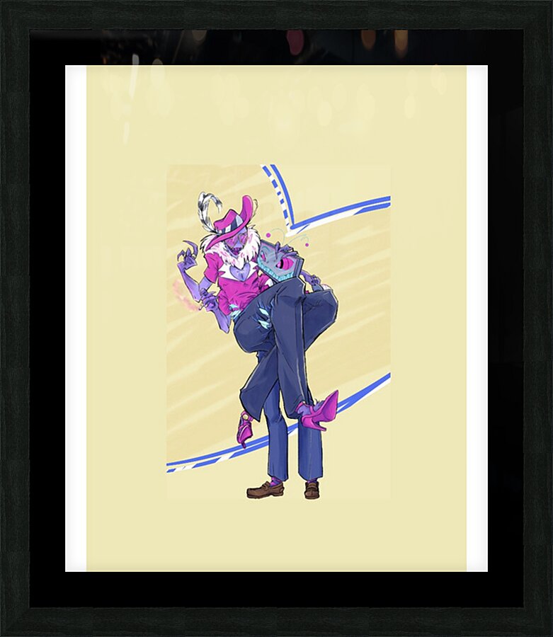 hazbin hotel 9 Picture Frame print