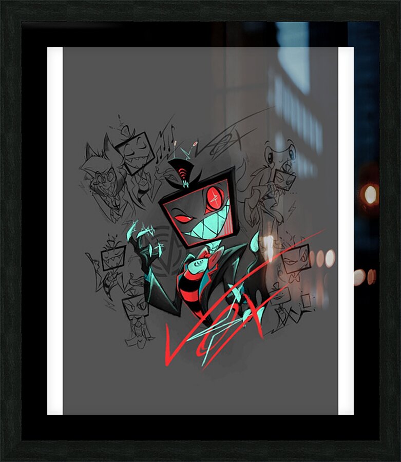 hazbin hotel 12 Picture Frame print