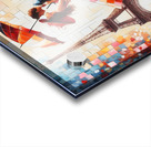 Romantic Couple Scene In France Nights Acrylic print