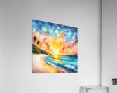 Celestial Dreamscape Wall Art - Captivating Starry Sky Painting Acrylic Print