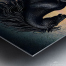 Black Horse On The Beach Metal print