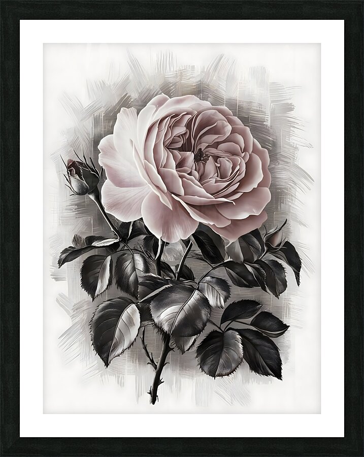 Abstract Rose Picture Frame print