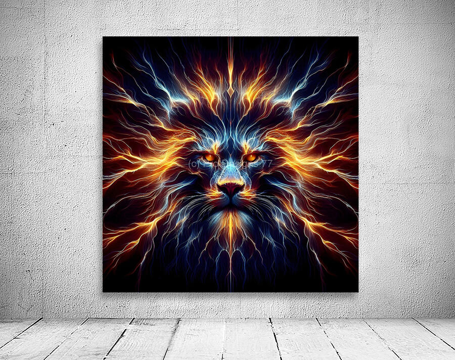 Fire Lion Wall Preview