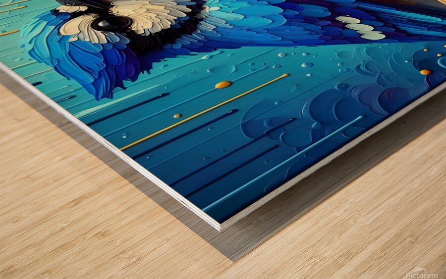 Blue Jay Painting Wood print