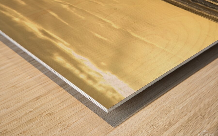 Cox Bay surfing sunset Wood print