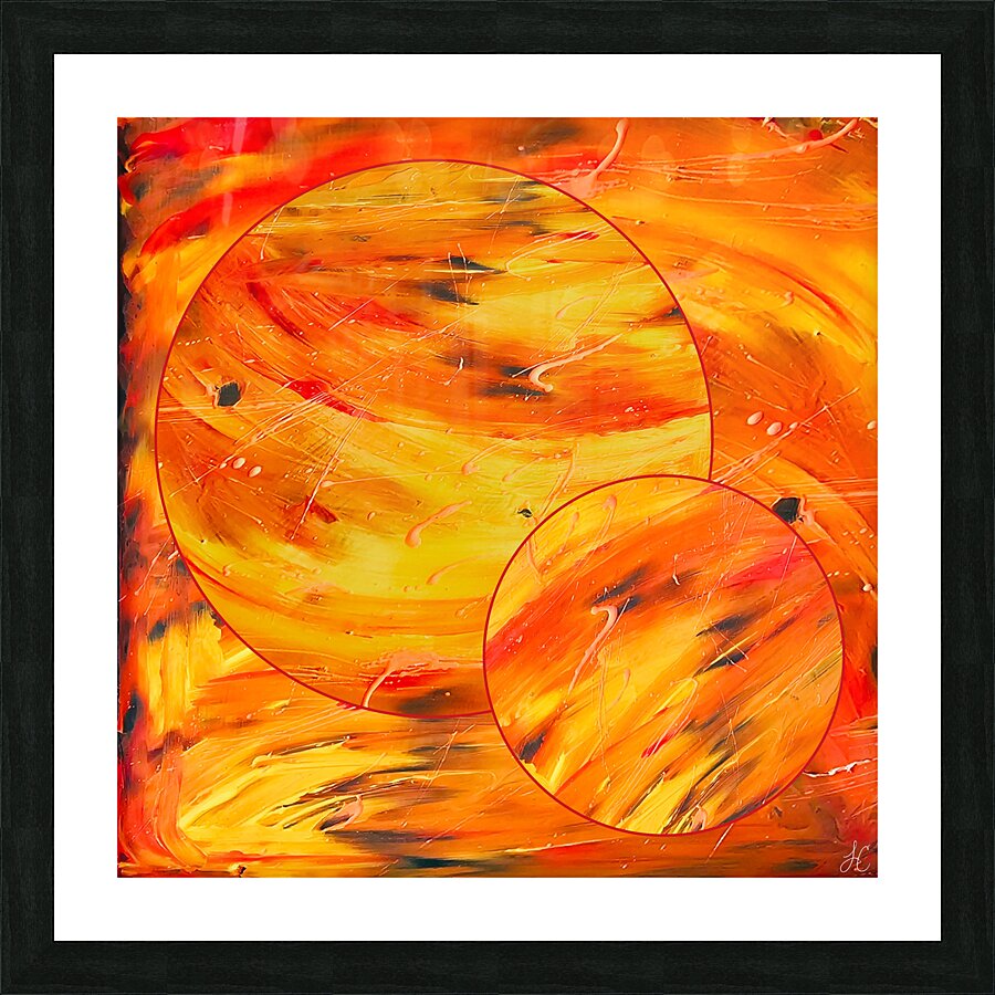 A Painted Orbit Picture Frame print
