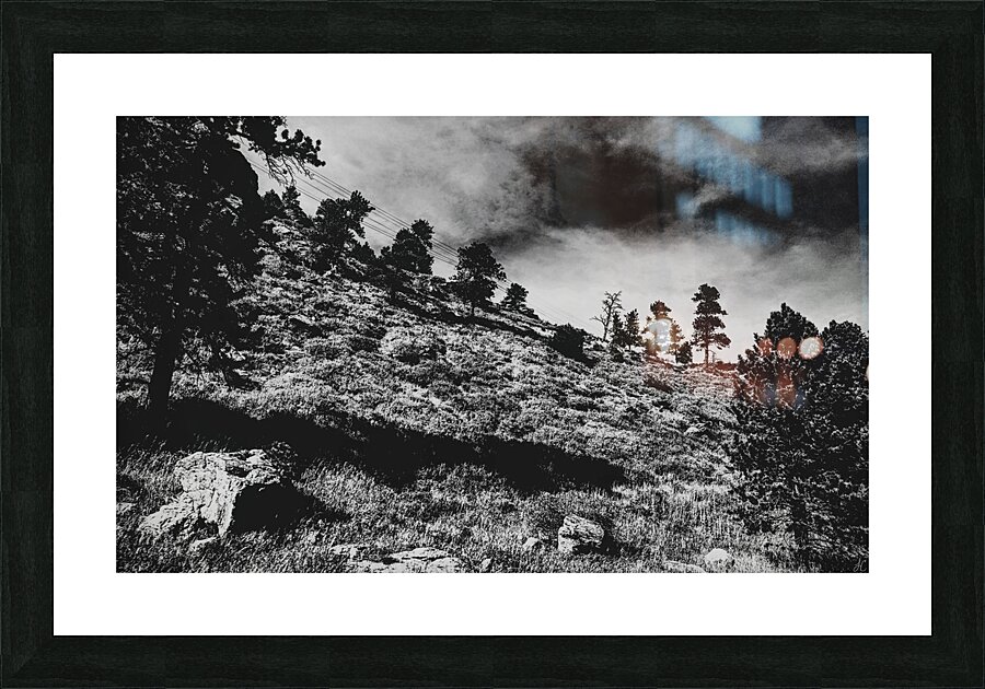 The Sky Cracked Open Picture Frame print