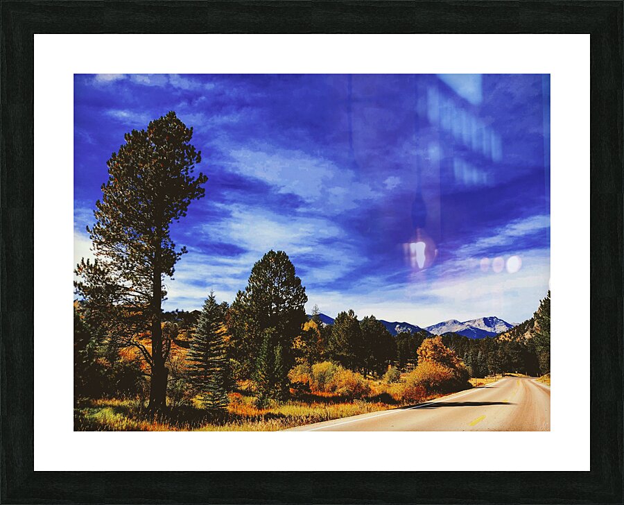 Umber Mountain Picture Frame print