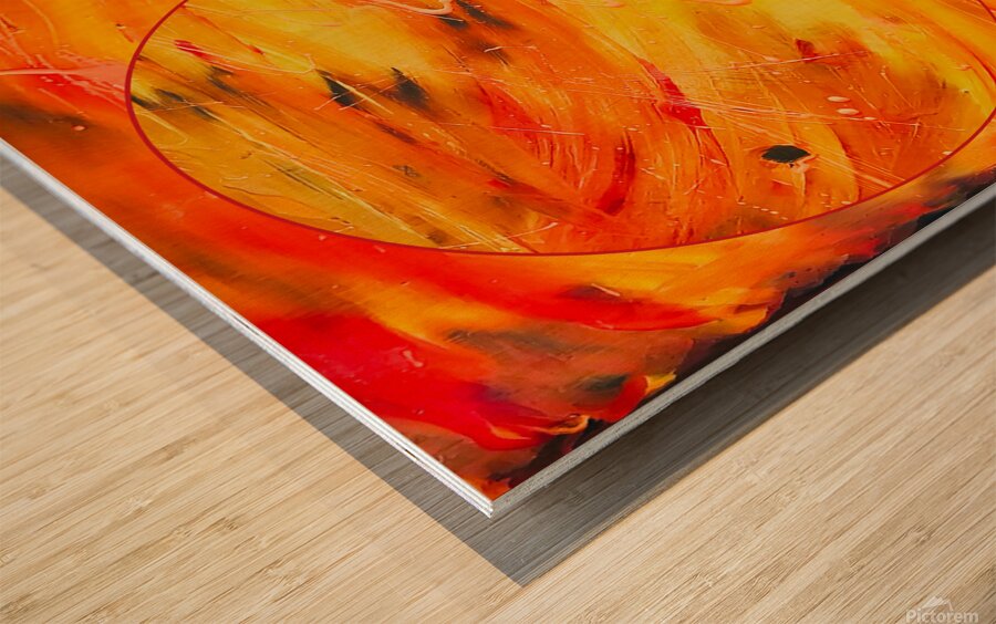 A Painted Orbit Wood print