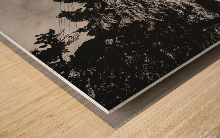 The Sky Cracked Open Wood print