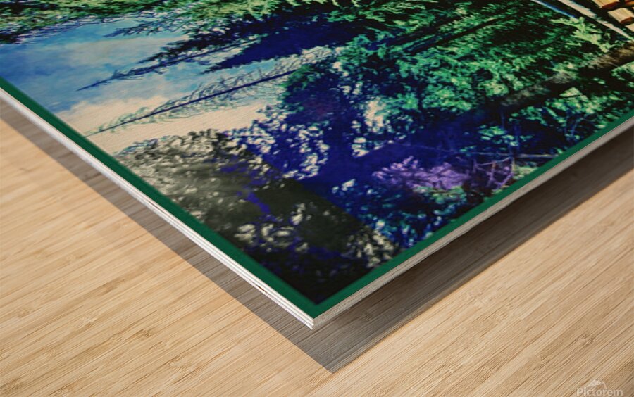 Through the Forest Wood print