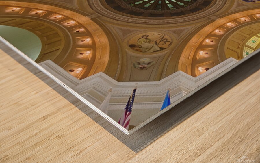 South Dakota Capitol Rotunda I Wood print