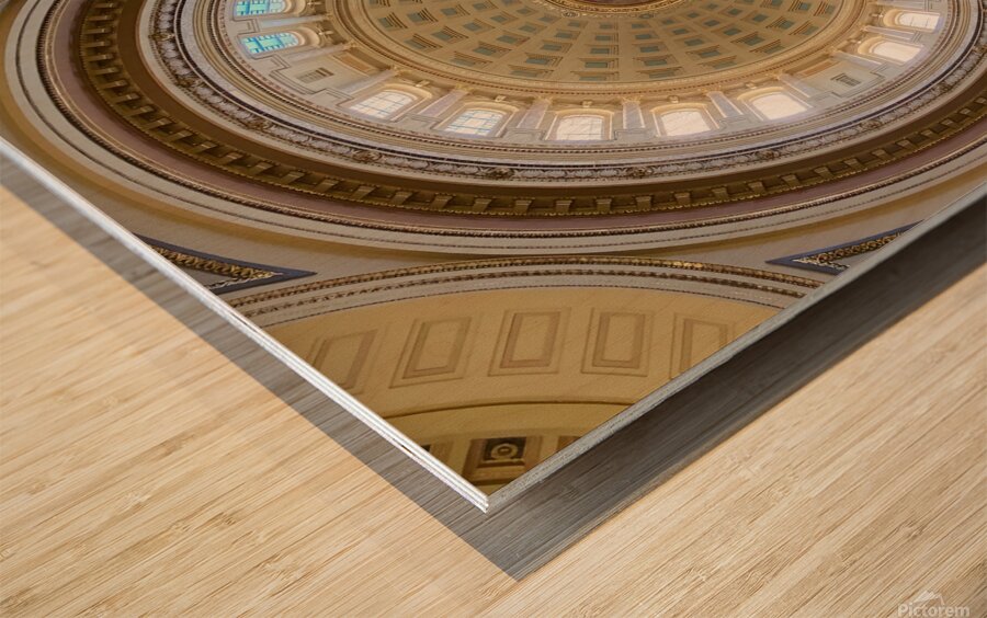 Wisconsin Capitol Rotunda I Wood print
