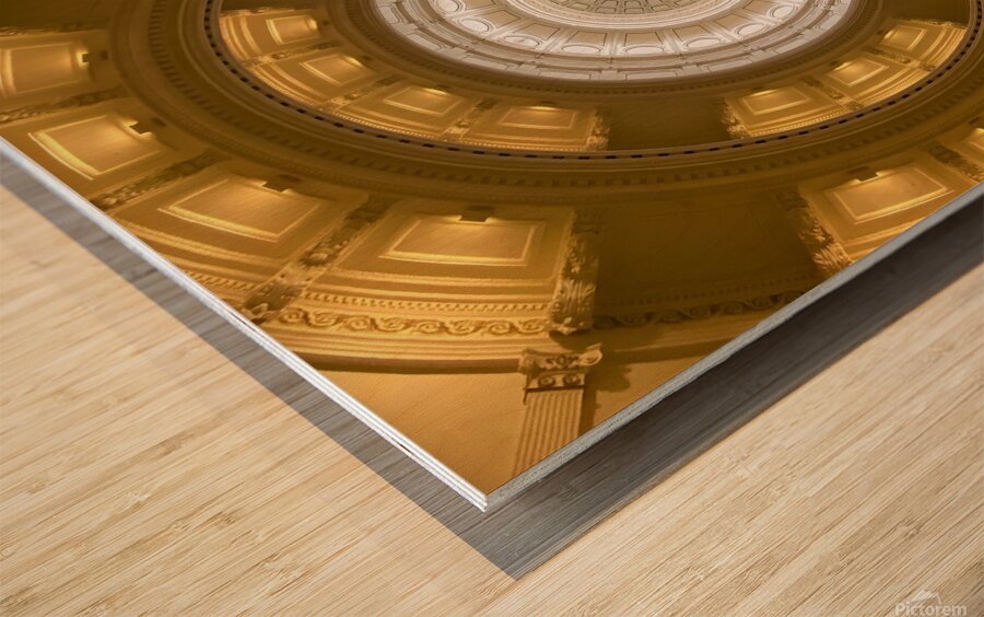 Texas Capitol Rotunda Wood print