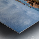 Boulders and clouds. Pink Granite Coast  Metal print