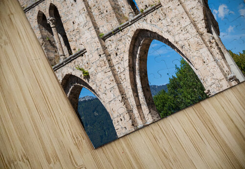 Ruins of Aulps Abbey in Alps Elena Dijour puzzle