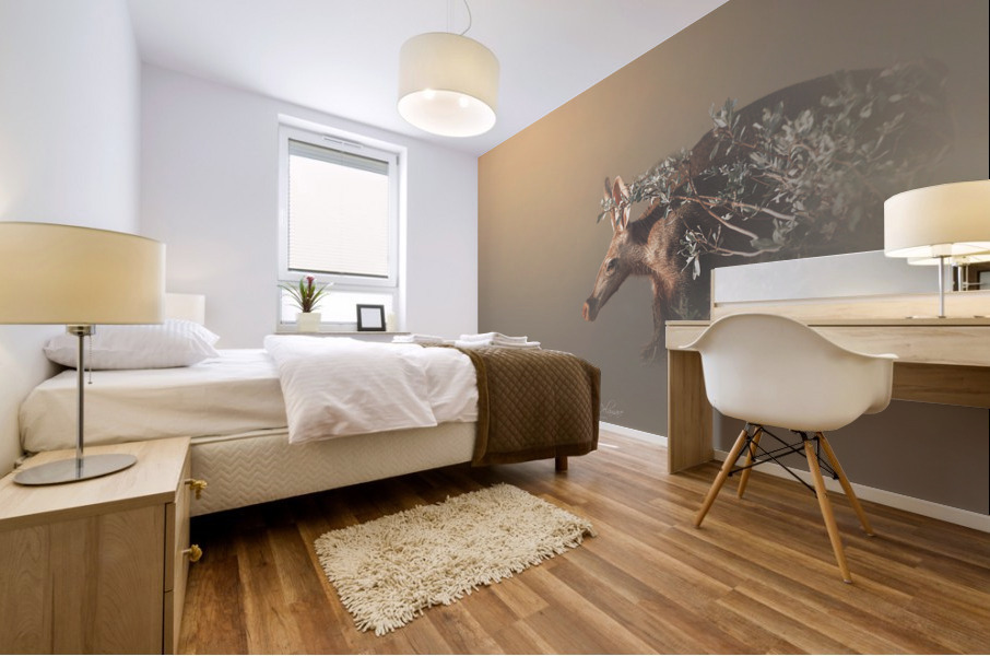 Secretive Aardvark Mural print