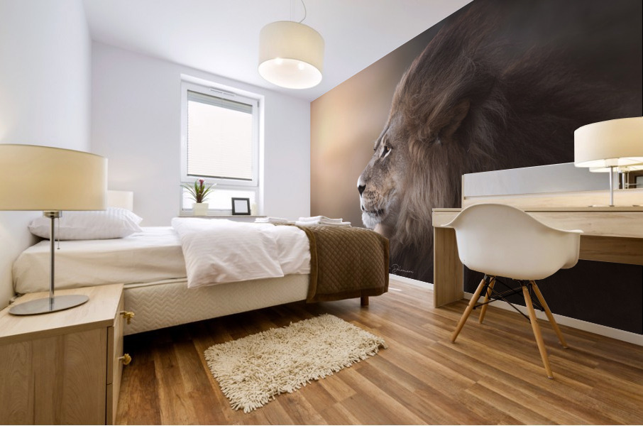 Golden Lion Mural print