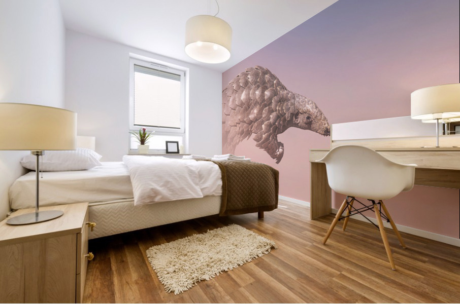 Pangolin Illusion Mural print