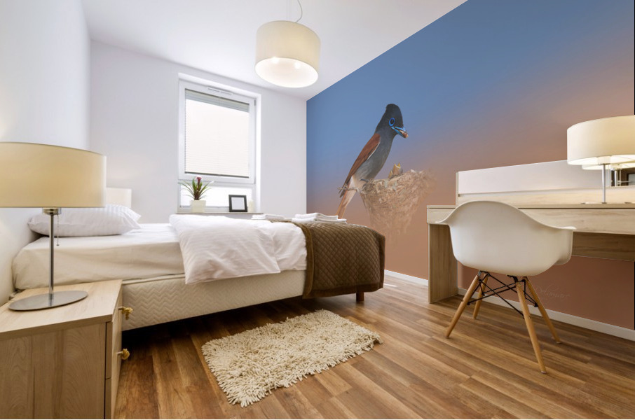 Paradise Flycatcher Mural print