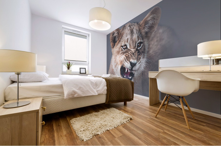 Feisty Kitty Mural print