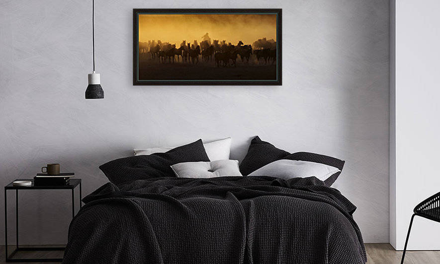 Western cowboys riding horses, roping wild horses by MIRICA DAN-ALEXANDRU