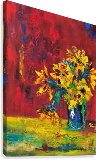 7 sunflowers Canvas Print