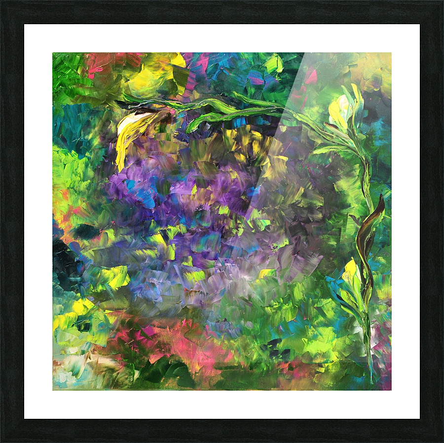 In the garden Picture Frame print