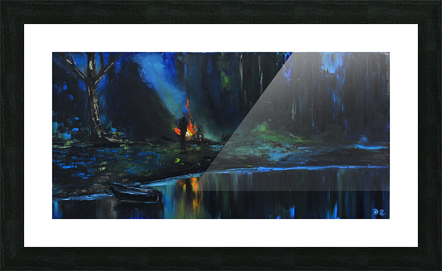 in the forest Picture Frame print