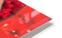 Woman in red HD Metal print
