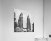 Petronas Towers Infrared Acrylic Print