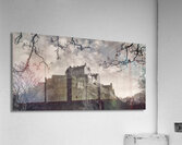 Edinburgh Castle in Monochrome Acrylic Print