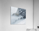 Snowy Day in the Alps Acrylic Print