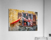 Lady with Red Scarf Acrylic Print