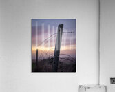 Anglesey Fence at Sunset Acrylic Print