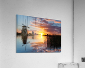 Kinderdijk Sunrise Impression acrylique