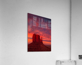 Last Light in Monument Valley Acrylic Print