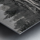 Black Water Falls Metal print