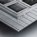 Houses and Windows Metal print