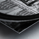 Bench Circles Metal print