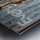 Turning Into Rust Metal print