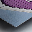 Purple Beach Hut Metal print