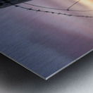 Anglesey Fence at Sunset Metal print