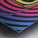 Circles Glass Metal print