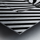 Striped Glass Metal print